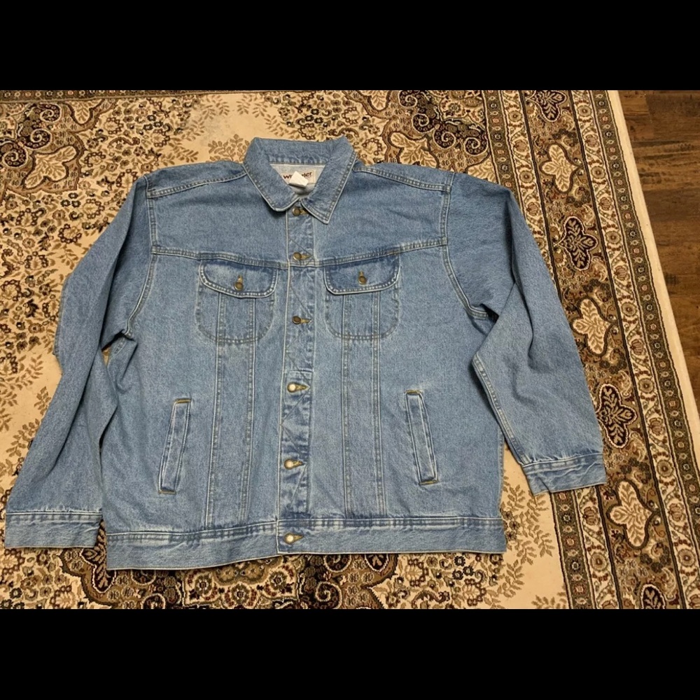 Wrangler denim jacket rugged wear 2xl / xxl